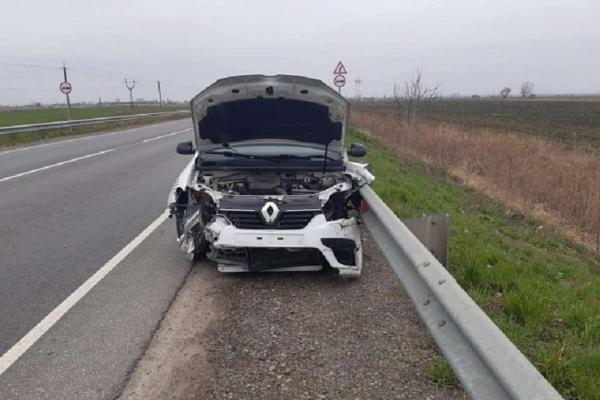 Авария с участием пьяного водителя автомобиля Renault Logan произошло в Краснодарском крае.